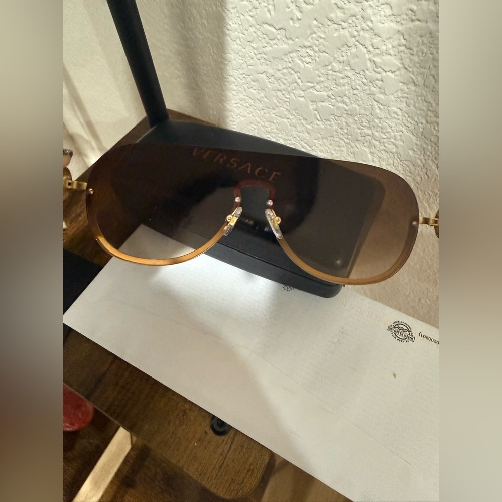 Versace Gold Sunglasses - Picture 6 of 10
